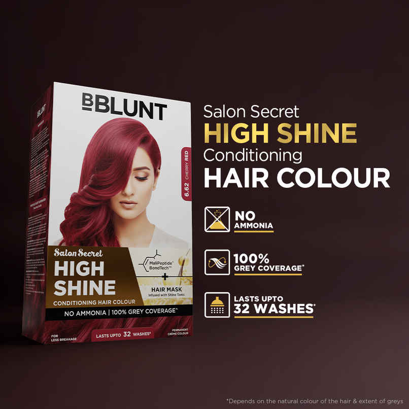 Bblunt Salon Secret High Shine Conditioning Hair Colour | Cherry Red Bblunt Salon Secret High Shine Conditioning Hair Colour | Cherry Red