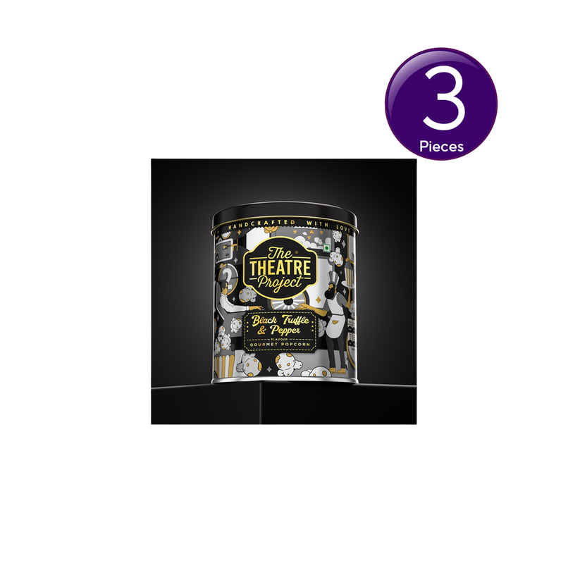 TTP Gourmet Popcorn | Black Truffle & Pepper Combo  