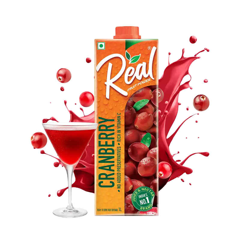 Real Fruit Power Cranberry Juice | Refreshing & Fruity