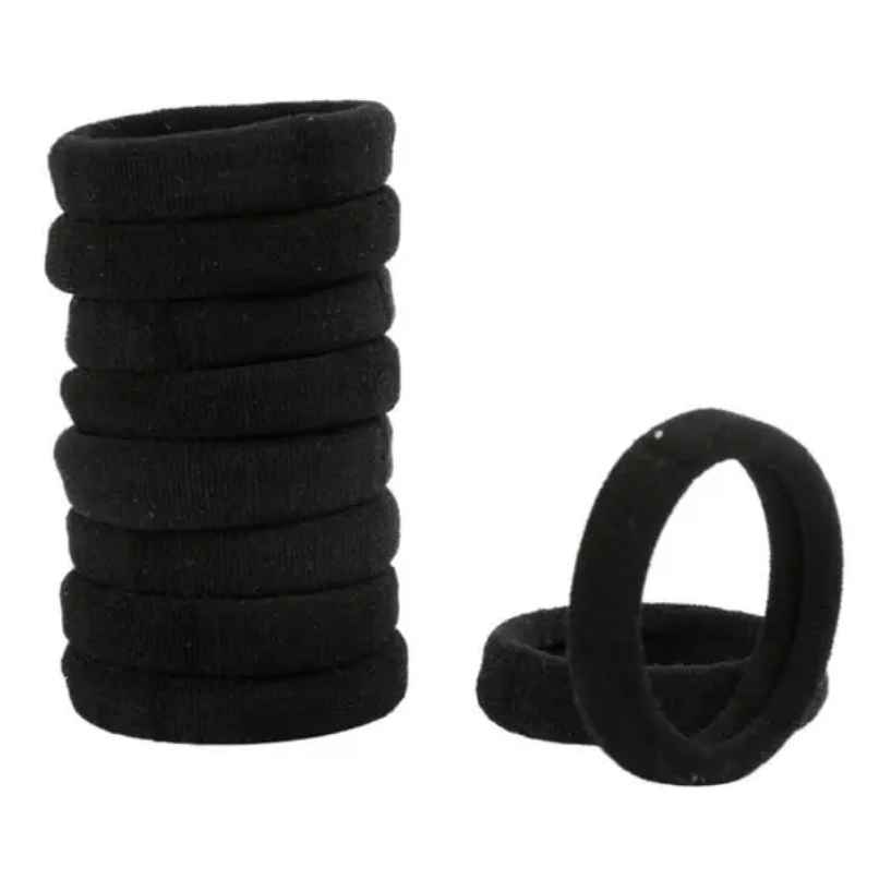 Pichai Rubber Hair Ties | Black | Durable & Stretchable