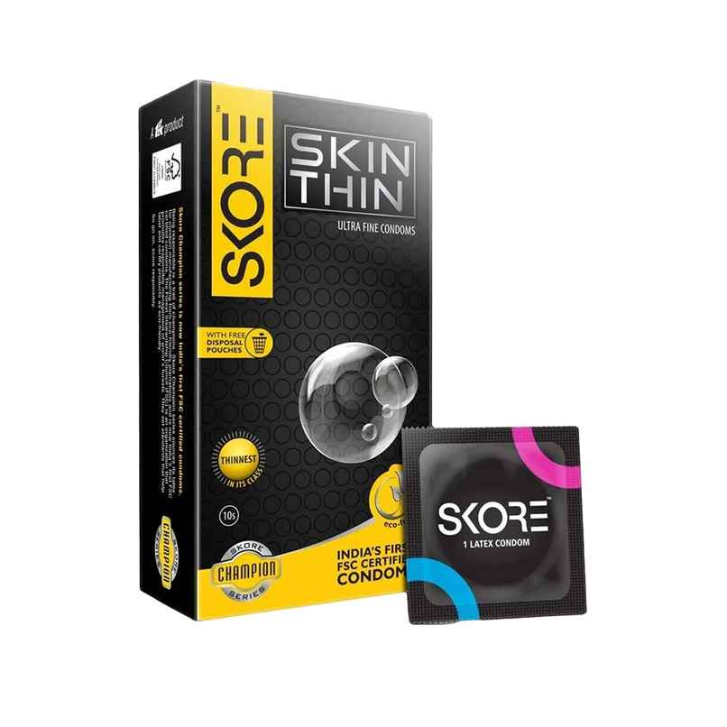 Skore Skin Thin Condoms | Personal Care Product