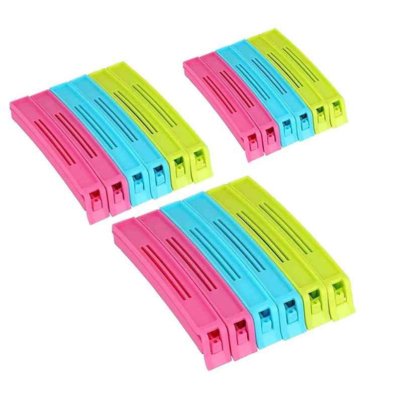 YouBee 18 Pcs Plastic Pouch Sealing Clips | Camping Snack Sealing Bag Clips
