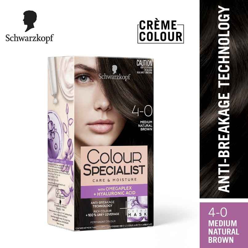 Schwarzkopf Colour Specialist Permanent Hair Colour 4-0 Medium Natural Brown Schwarzkopf Colour Specialist Permanent Hair Colour 4-0 Medium Natural Brown
