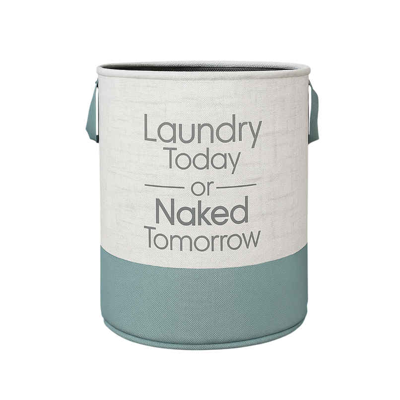 Kuber Industries Non-Woven Round Jute-Print Toy Storage Laundry Basket|45 L|Gray Kuber Industries Non-Woven Round Jute-Print Toy Storage Laundry Basket|45 L|Gray