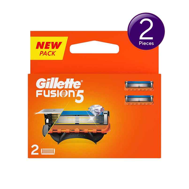 Gillette Fusion Manual Shaving Razor Blades For Men (2 Cartridges) Combo