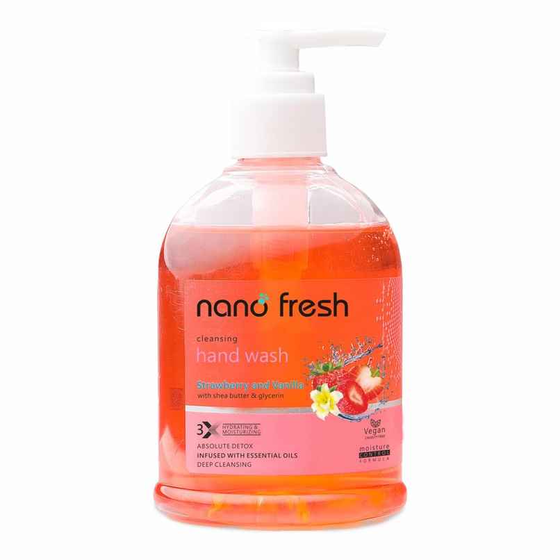 Nano Fresh Strawberry & Vanila Hand Wash With Shea Butter & Glycerin