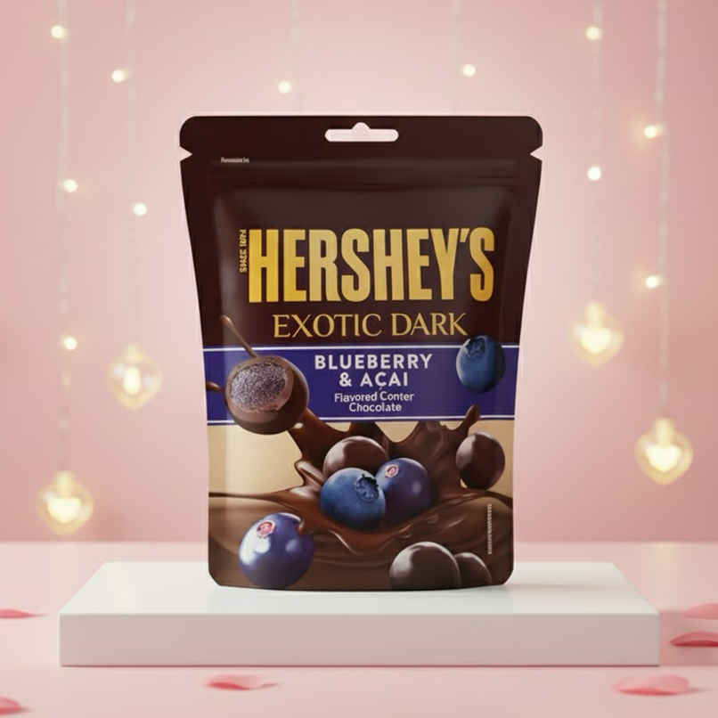 Hershey's Exotic Dark Blueberry And Acai | Chocolate Share Bag