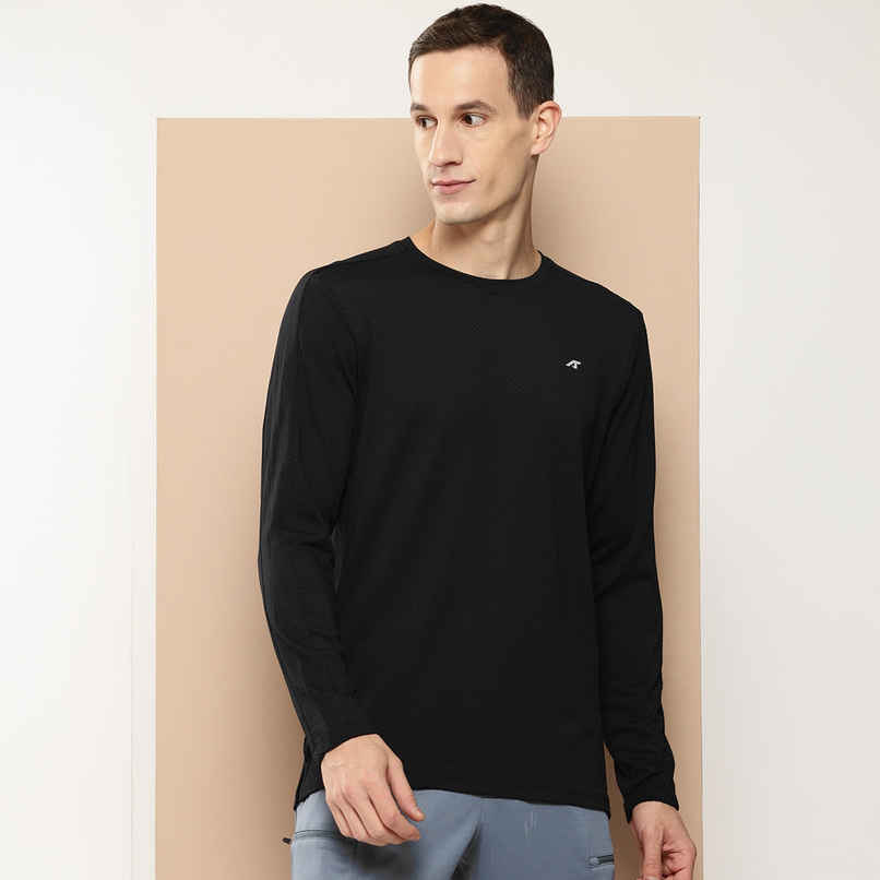 Alcis Men's Round Neck Tee | Black - S