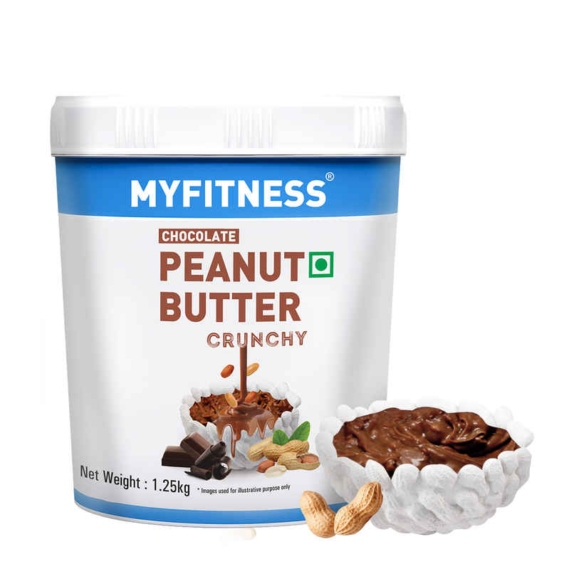 MyFitness Chocolate Peanut Butter Crunchy Spread | High Protein