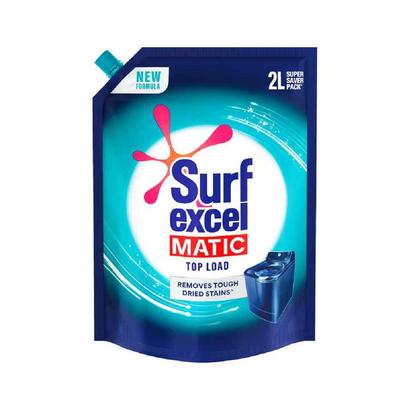Surf Excel Matic Top Load Detergent Liquid Refill | Tough Dried Stain Removal Surf Excel Matic Top Load Detergent Liquid Refill | Tough Dried Stain Removal