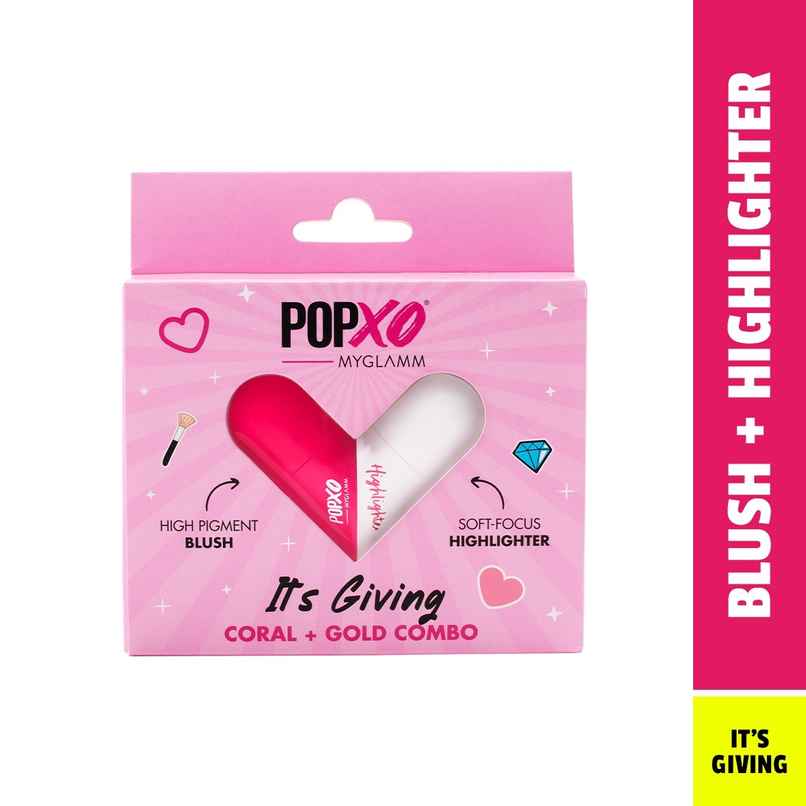 Myglamm Popxo Blush & Highlighter Love Kit - It'S Giving Myglamm Popxo Blush & Highlighter Love Kit - It'S Giving