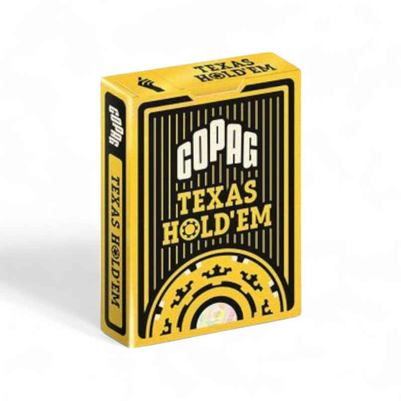 Parksons Copag Texas Hold'em, Poker Size, Jumbo Index Playing Cards, Black & Burgundy