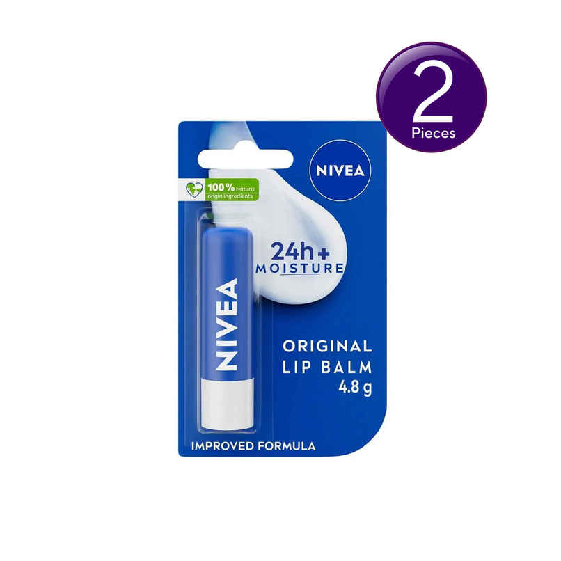 Nivea Lip Balm Original Pack of 2 Nivea Lip Balm Original Pack of 2