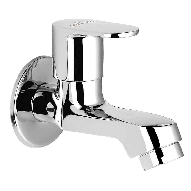 Benelave By Hindware Volga Universal Bib Tap For Bathroom | Brass With Chrome Finish