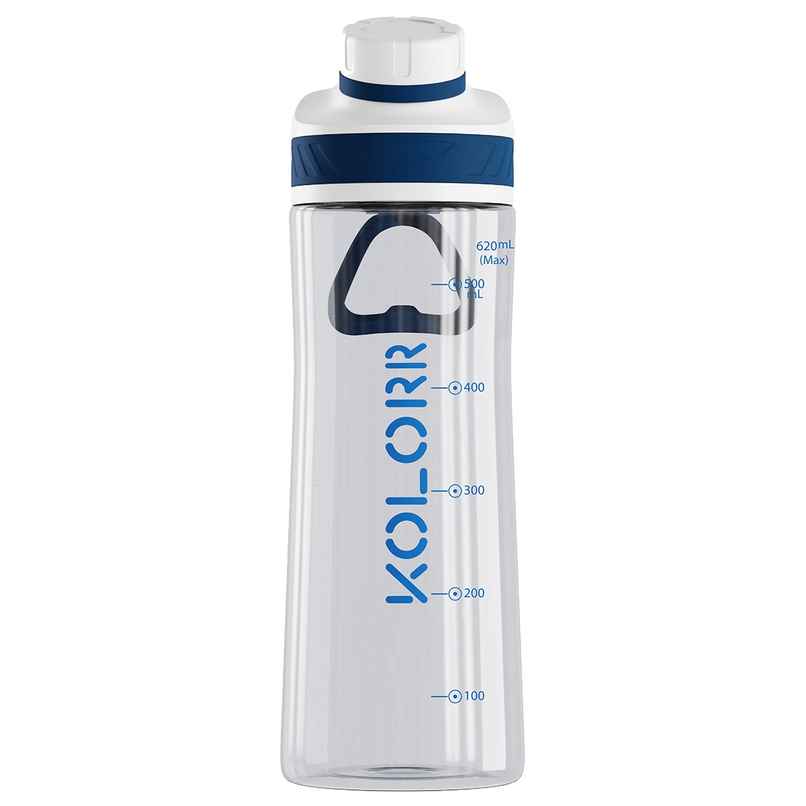 Kolorr Zest 620 ml Bottle | Blue & White | Ideal for Travel & Everyday Hydration
