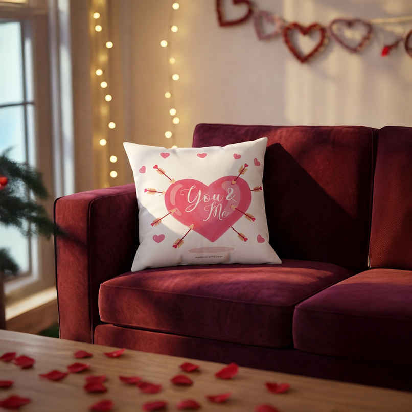 You Me Heart Cushion | Assorted Design | Mad Over Prints You Me Heart Cushion | Assorted Design | Mad Over Prints