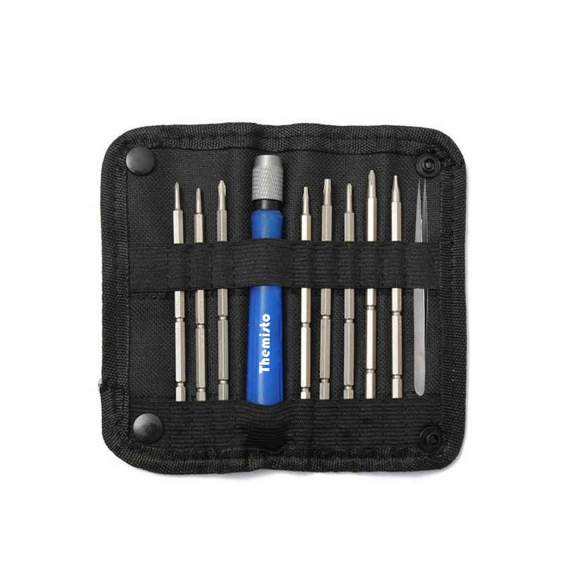 Themisto 9 In 1 Screwdriver Tool Kit For Repairing Mobiles, Pda, Laptop With Screwheads And Tweezer