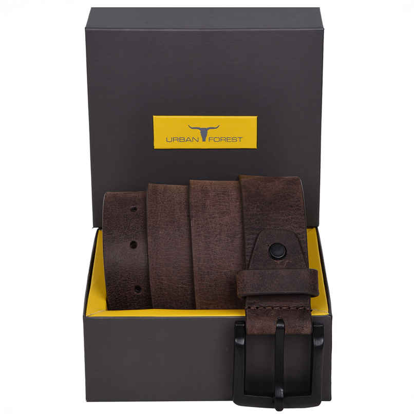 URBAN FOREST Men's Casual Leather Belt | Dark Brown URBAN FOREST Men's Casual Leather Belt | Dark Brown
