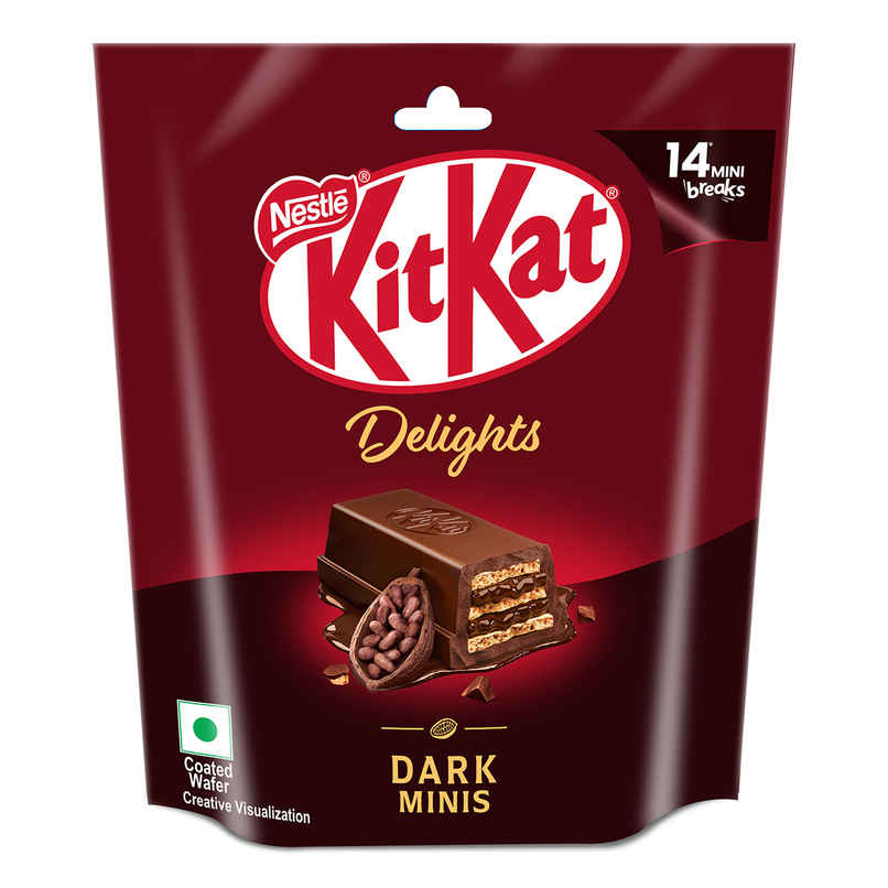 Kit-Kat Dark Minis | Sharebag | Intense Dark Chocolate Coated Wafers Kit-Kat Dark Minis | Sharebag | Intense Dark Chocolate Coated Wafers