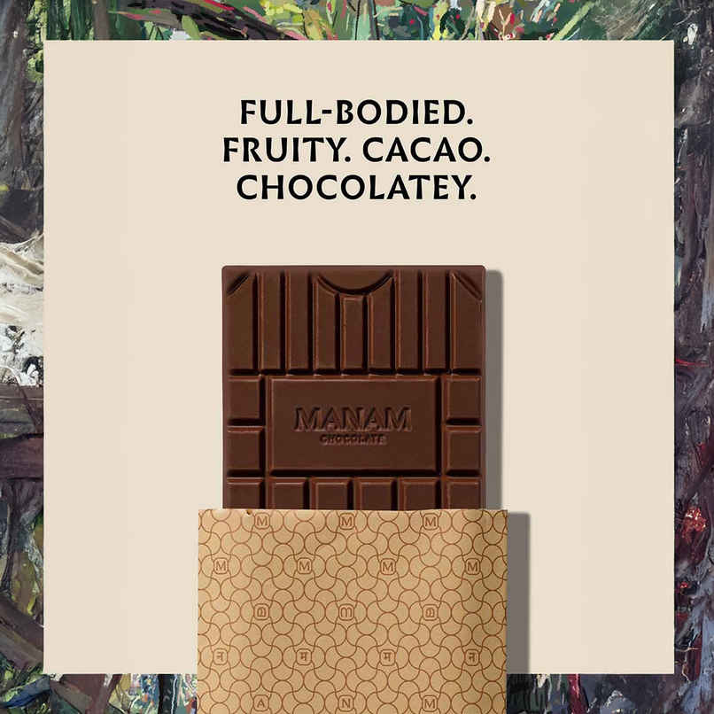 Manam Chocolate Indian Origin Tablet No. 5 | 80% Dark