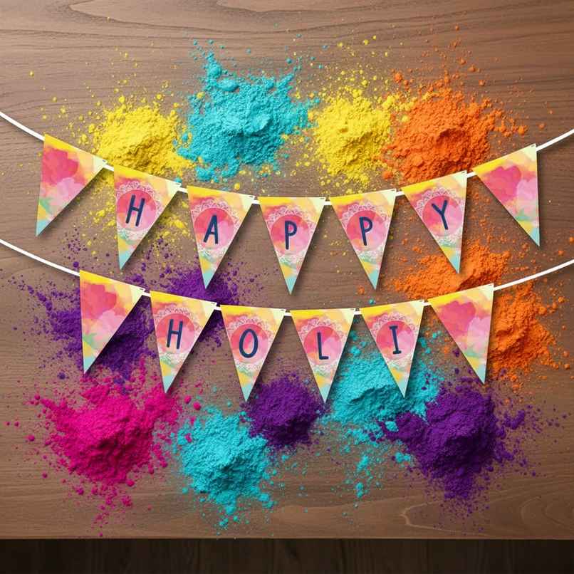 Happy Holi Bunting Banner | Picfest Happy Holi Bunting Banner | Picfest