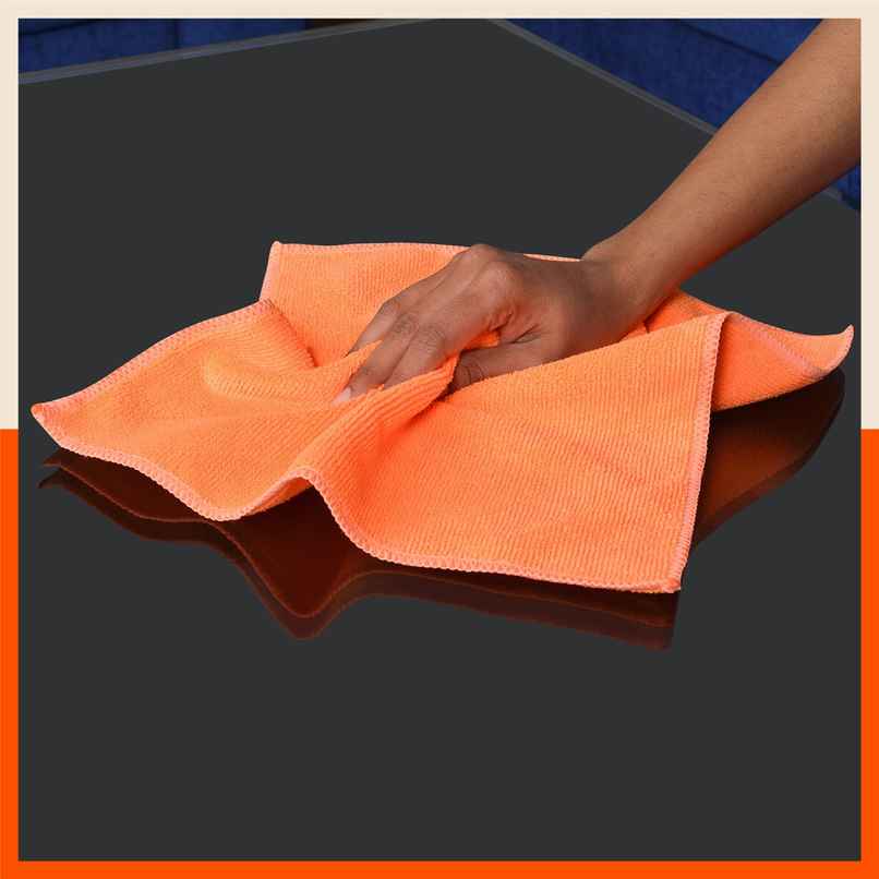 Bathla Micro Fiber Cleaning Cloth - Pack of 2 | Multipurpose | Orange Bathla Micro Fiber Cleaning Cloth - Pack of 2 | Multipurpose | Orange