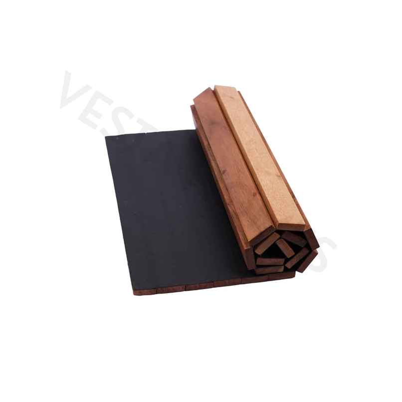 Vesta Homes Acacia Wood Sofa Armrest Tray|Tambour Tray| Foldable|Dining Table Mat|43 X 28 X 1.3 Cm