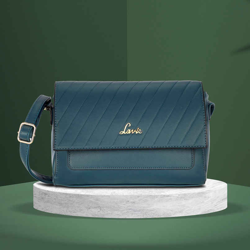 Lavie Women's Becca Polyester Sling Bag | Small | Dark Green