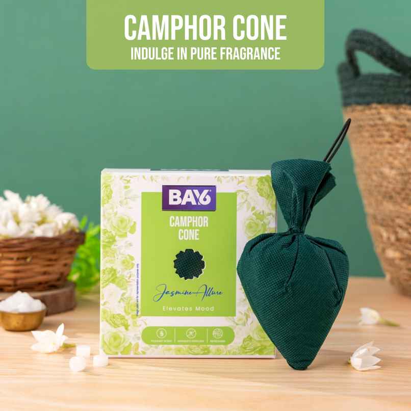 BAY6 Camphor Pocket - Jasmine - Refreshing Scent & Mosquito Repellent