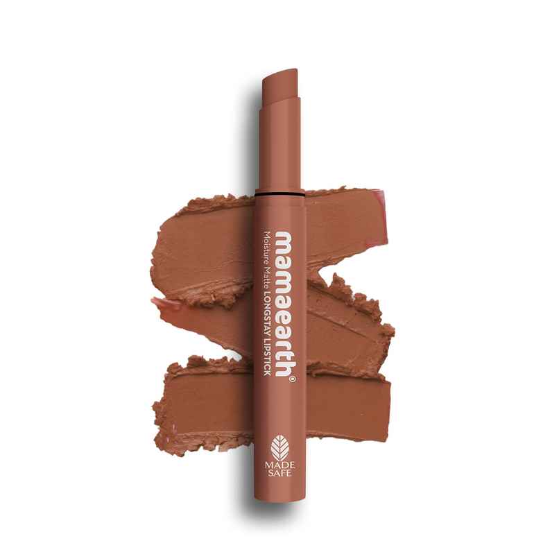 Mamaearth Moisture Matte Longstay Lipstick With Avocado Oil & Vitamin E - Cinnamon Nude Mamaearth Moisture Matte Longstay Lipstick With Avocado Oil & Vitamin E - Cinnamon Nude