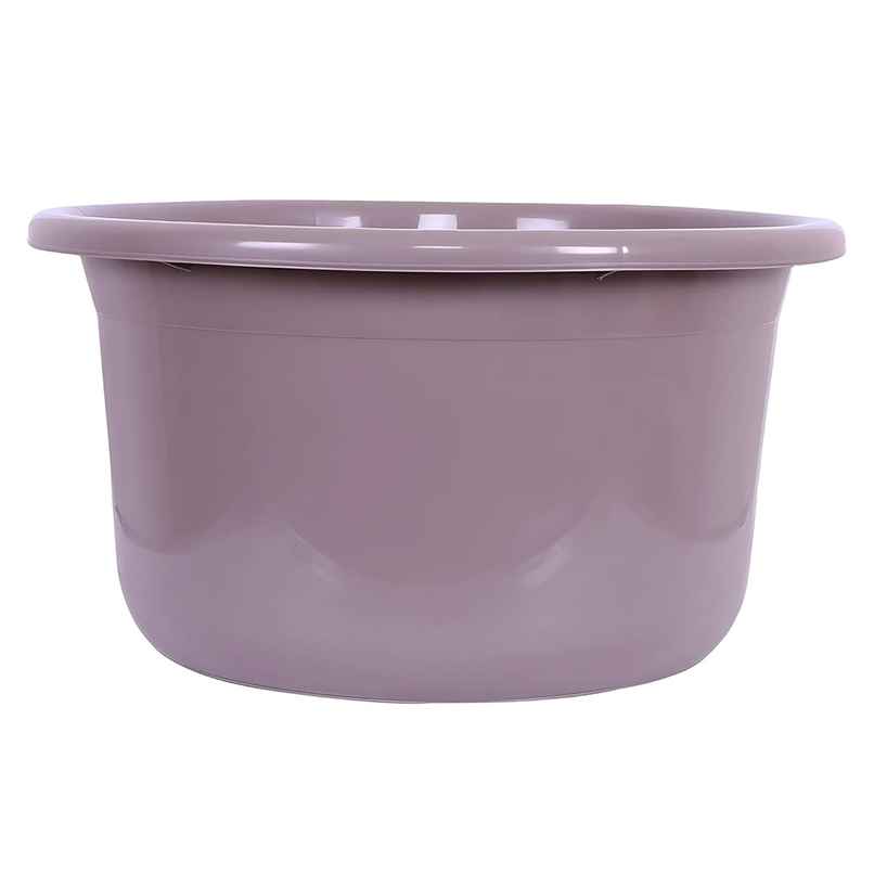 Kuber Industries Versatile Plastic Bath Tub|Baby Bathing Tub|TUB-25 L|Brown