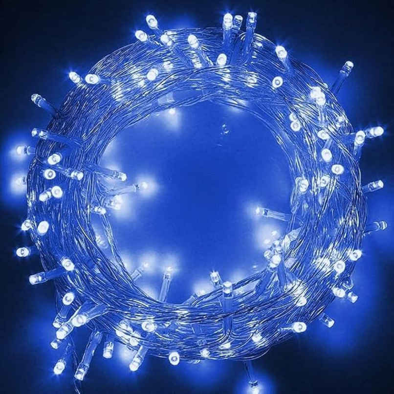 Desidiya Rice String Lights - 12 Meters Blue Cool And Calm Lighting For Relaxing Atmosphere Desidiya Rice String Lights - 12 Meters Blue Cool And Calm Lighting For Relaxing Atmosphere