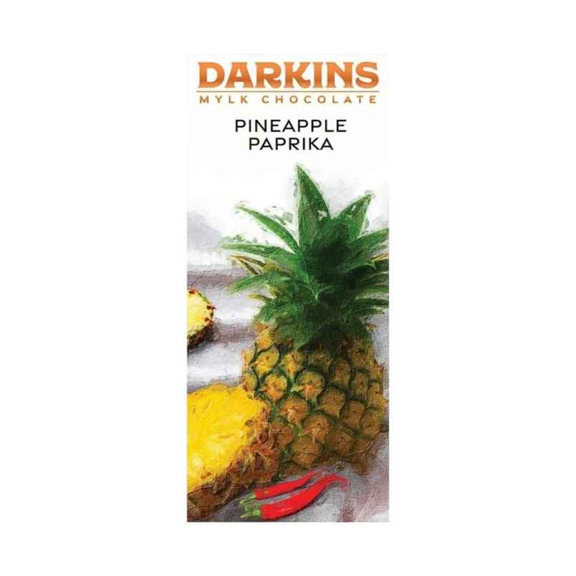 Darkins Indian Artisanal Pineapple Paprika Chocolate - Vegan Mylk
