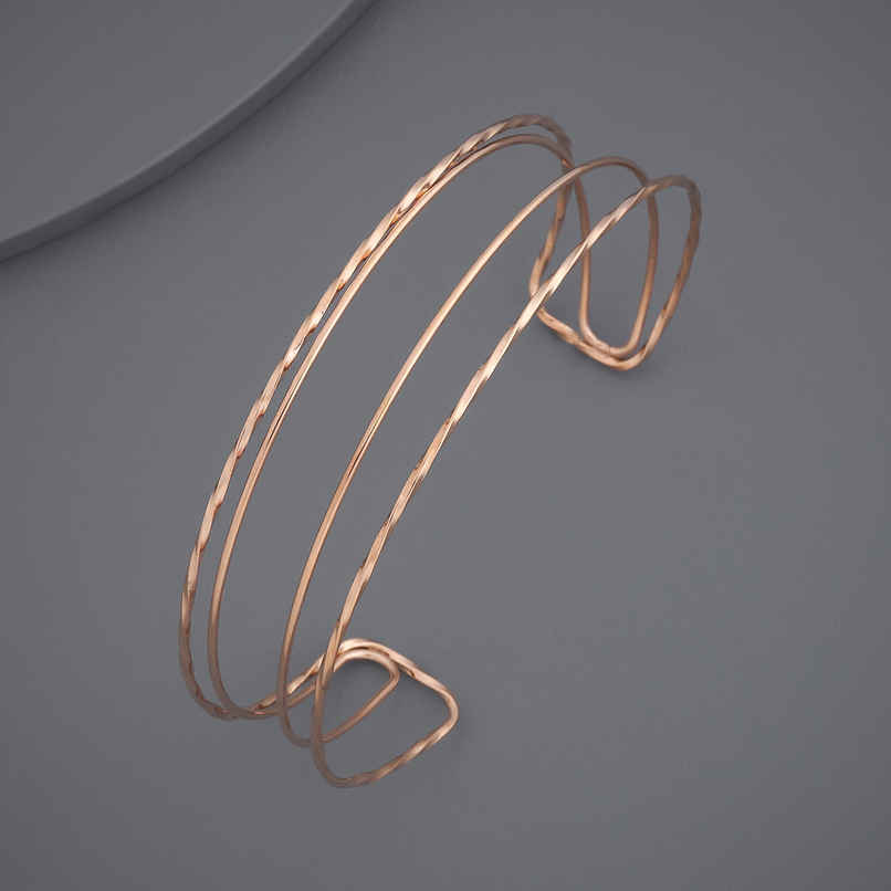 Kushal s Fashion Jewellery Gold Rose Gold-Plated Zircon Trendy Kada | 441093 Kushal s Fashion Jewellery Gold Rose Gold-Plated Zircon Trendy Kada | 441093