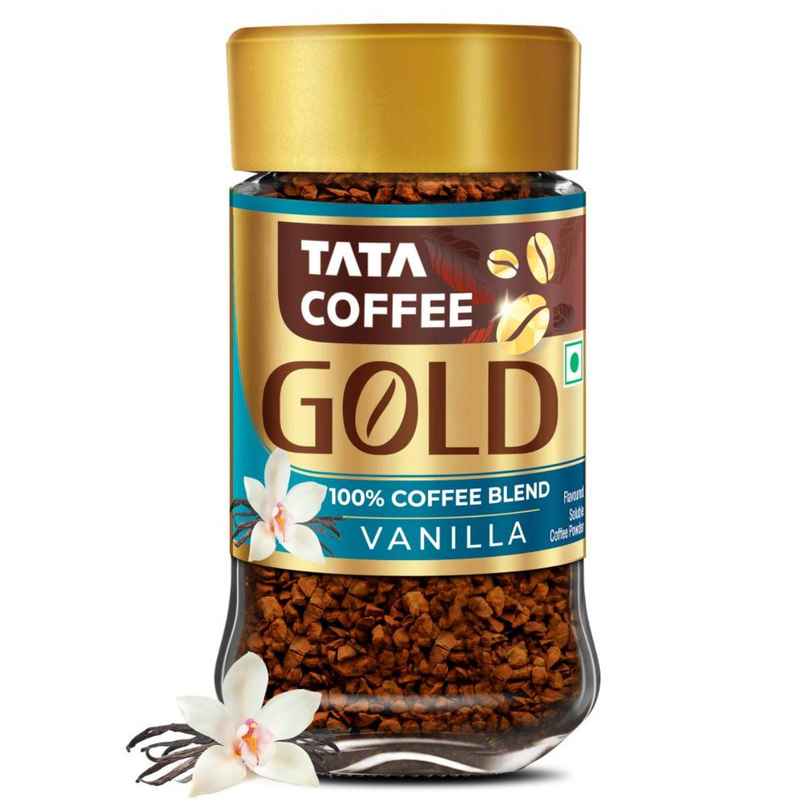 Tata Coffee Gold Vanilla Flavoured Instant Coffee Tata Coffee Gold Vanilla Flavoured Instant Coffee
