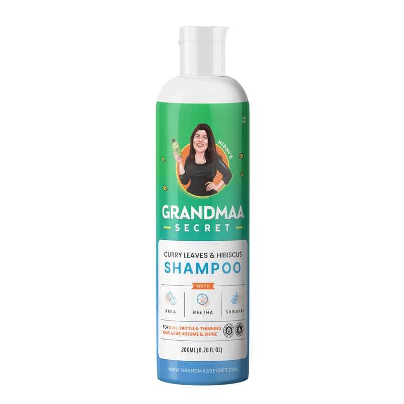 Nidhi'S Grandmaa Secret Curry Leaf And Hibiscus Shampoo For Hair Fall Control Nidhi'S Grandmaa Secret Curry Leaf And Hibiscus Shampoo For Hair Fall Control
