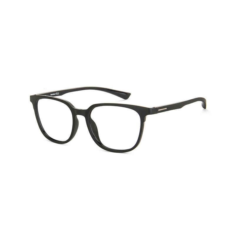 Lenskart Blu Unisex Solid Metal Computer Glasses | Black - L