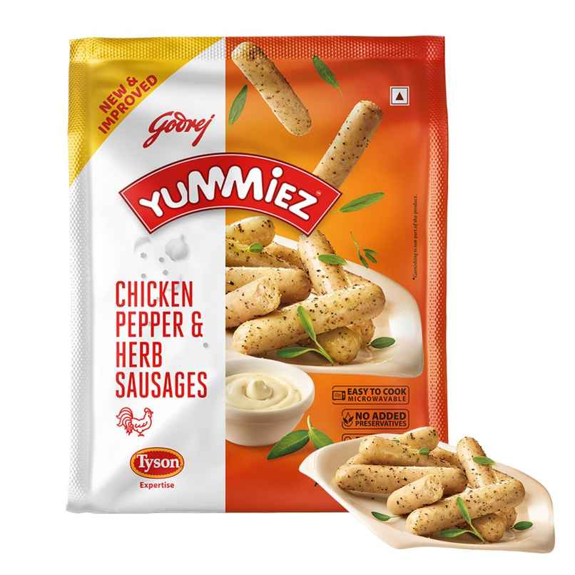 Godrej yummiez Pepper and Herb Sausages Godrej yummiez Pepper and Herb Sausages