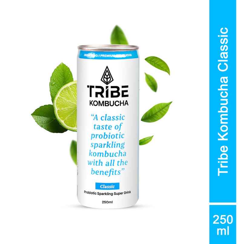 Tribe Kombucha Classic Naturally Sparkling Probiotic Super Drink | Gut Friendly