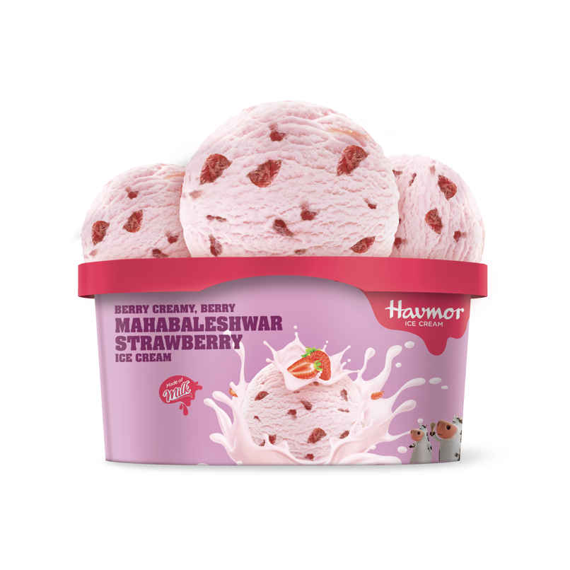 Havmor Mahabaleshwar Strawberry 500 Ml Tub Havmor Mahabaleshwar Strawberry 500 Ml Tub