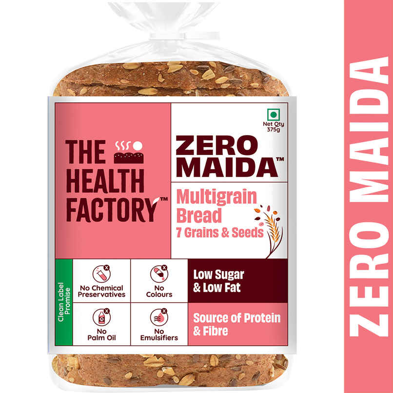 The Health Factory Zero Maida Multigrain Bread | Clean Label - Not Brown