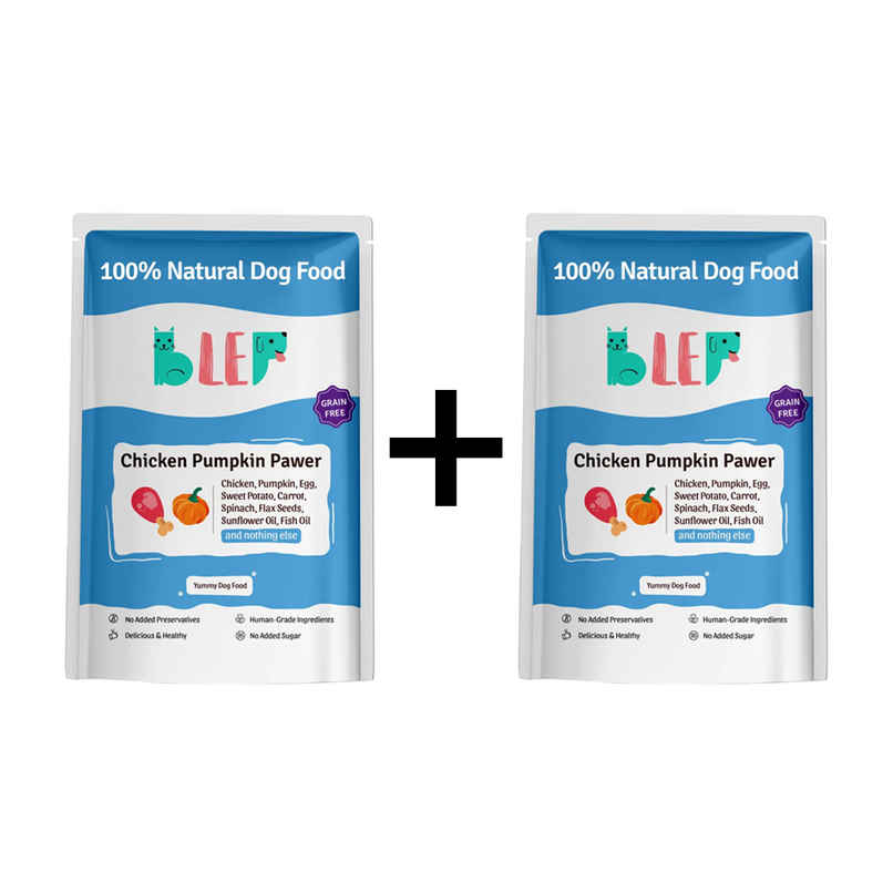 BLEP 100% Natural Dog Food | Chicken Pumpkin | 7 Packs | Zero Preservatives Combo BLEP 100% Natural Dog Food | Chicken Pumpkin | 7 Packs | Zero Preservatives Combo