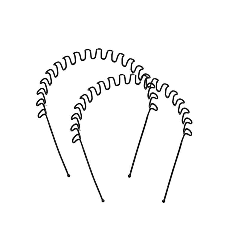 Se7En Metal Zig Zag Wavy Headband- Hair Band - Unisex