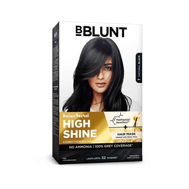 Bblunt Salon Secret High Shine Conditioning Hair Colour | Natural Black Bblunt Salon Secret High Shine Conditioning Hair Colour | Natural Black