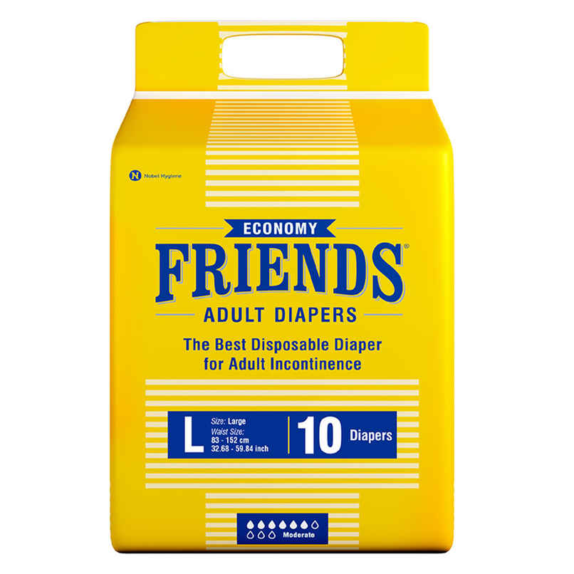 Friends Adult Diaper Pant (L, 30-56") Style