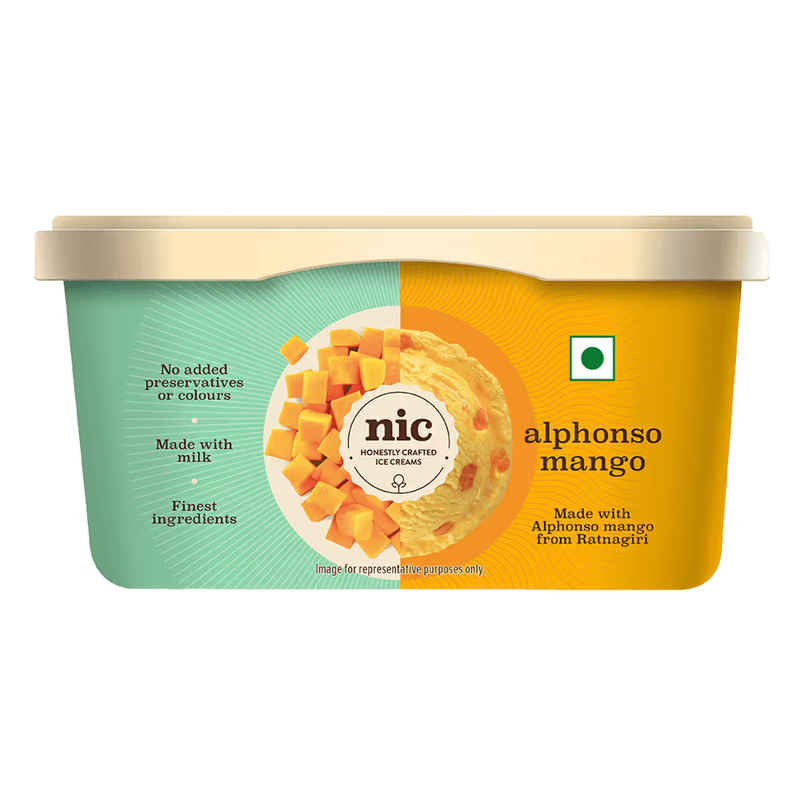 NIC Alphonso Mango Ice Cream Tub