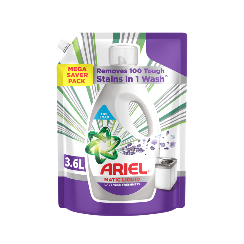 Ariel Matic Top Load Liquid Detergent - Lavender Ariel Matic Top Load Liquid Detergent - Lavender