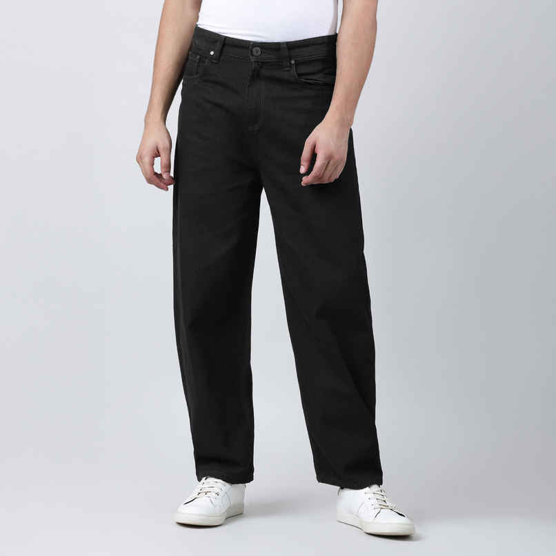 Bene Kleed Men's Baggy Fit Jeans | Black - 34 Bene Kleed Men's Baggy Fit Jeans | Black - 34