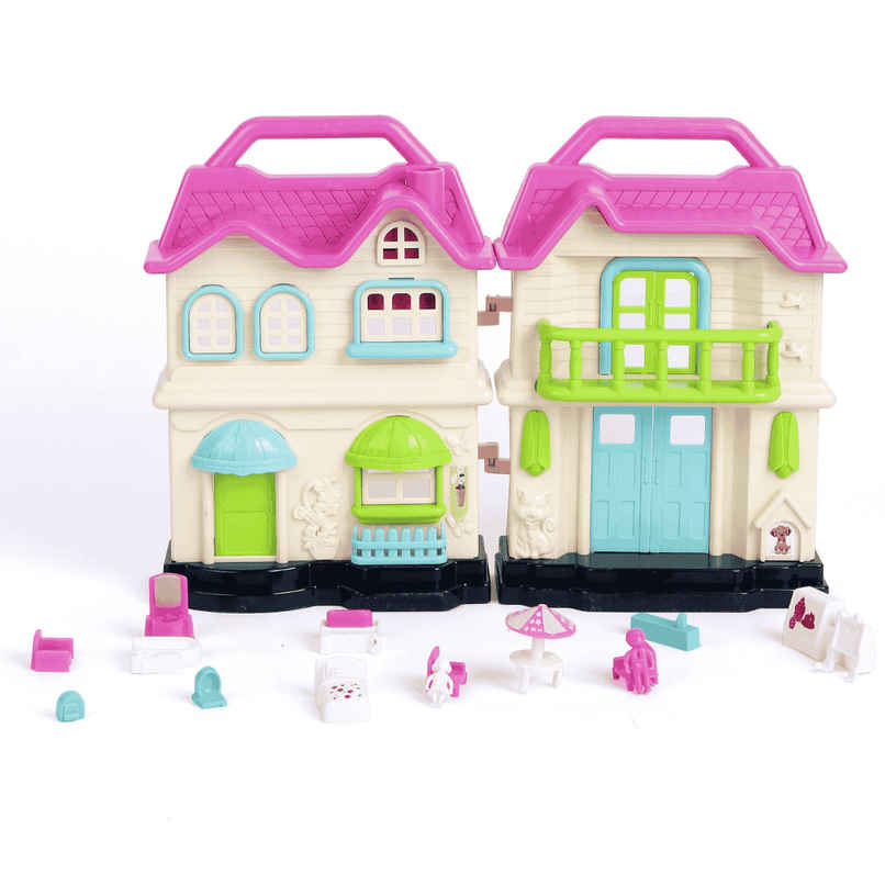 Toytales Doll House | Play Set | Toys For Girls | Kids Dollhouse With Furniture Toy Set