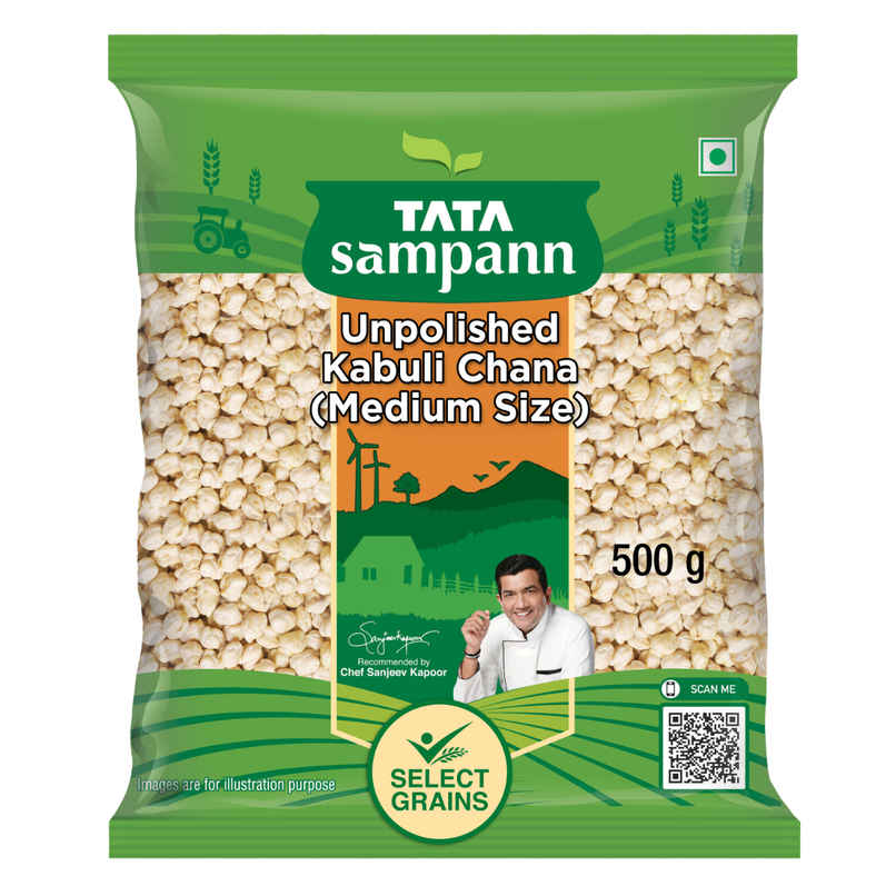 Tata Sampann Unpolished Kabuli Chana | Medium Size